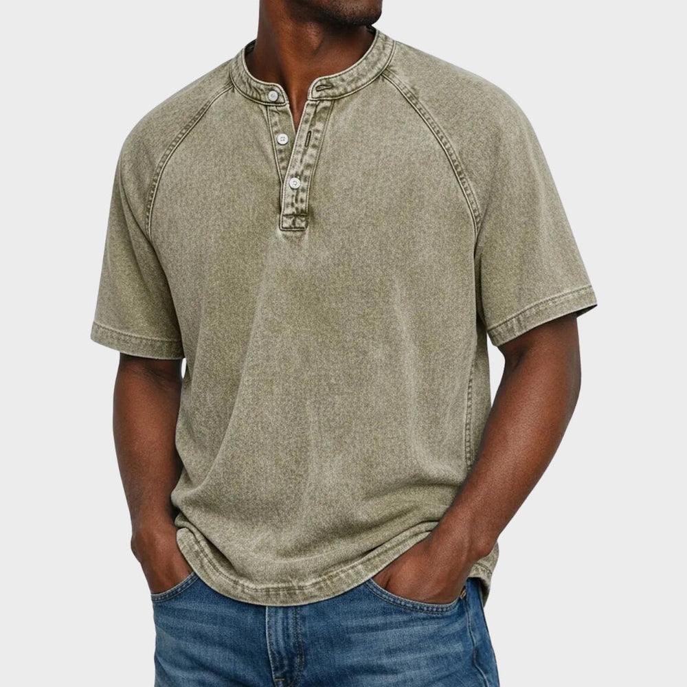Pedro - T-shirt Vintage com Botões