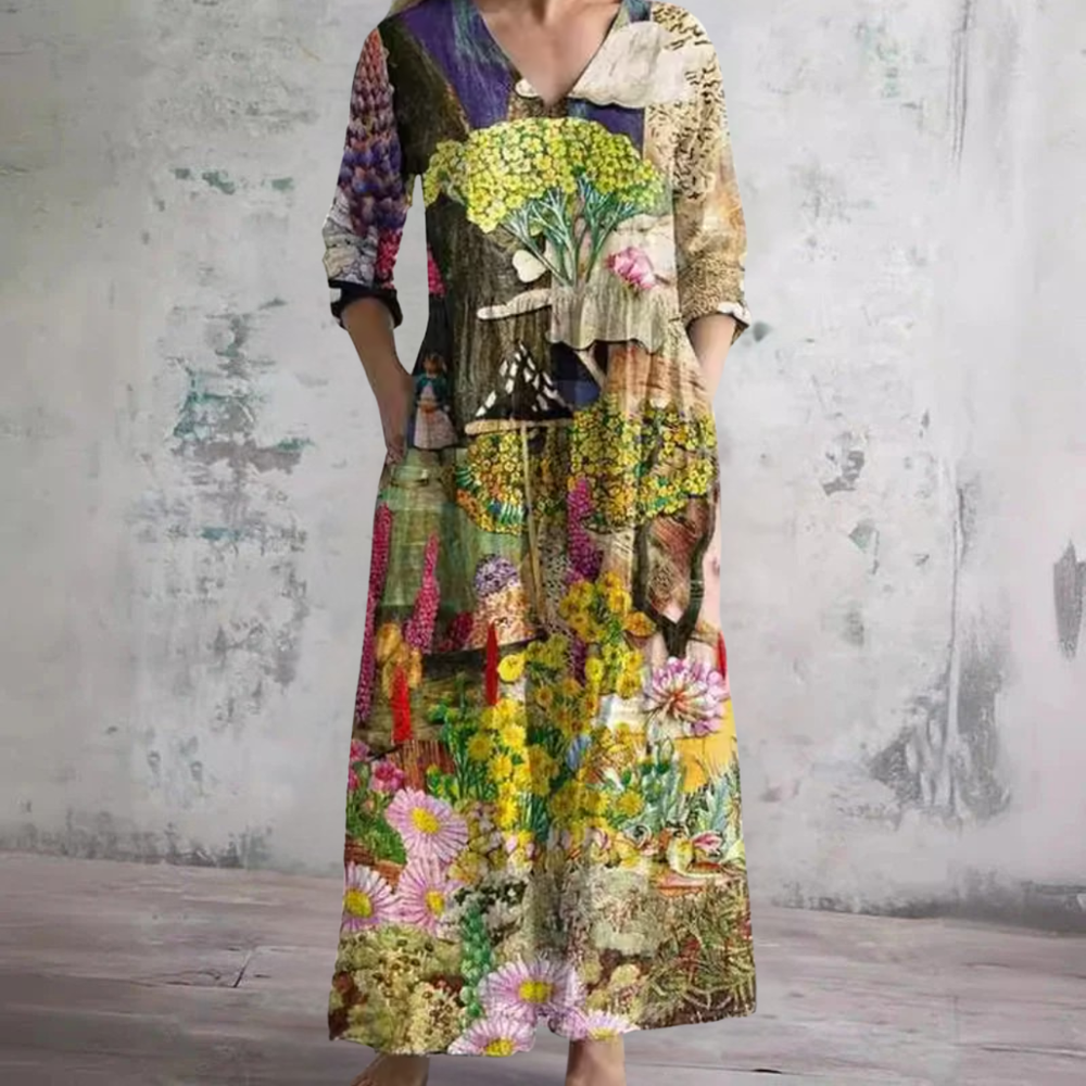 Olga - Vestido Floral de Verão