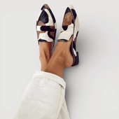 Amália - Mocassins com padrão abstrato