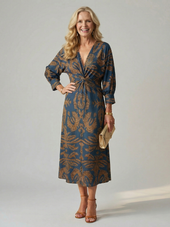 Maura | Vestido Midi com Torção à Frente