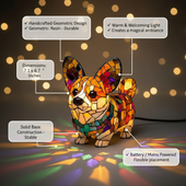 Corgi Radiante | Figura Luminosa Decorativa