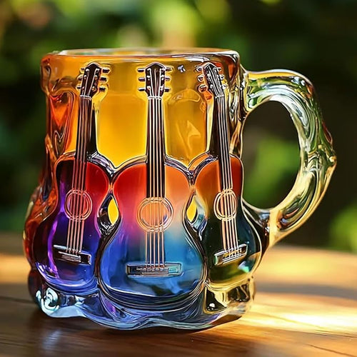 Caneca Guitarras Coloridas 3D