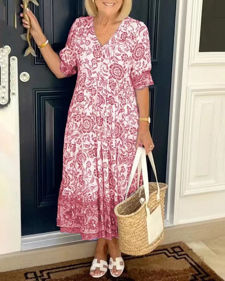 Mara – Vestido fluido leve com efeito lisonjeiro