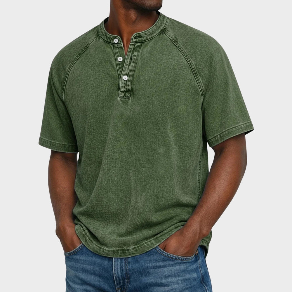 Pedro - T-shirt Vintage com Botões