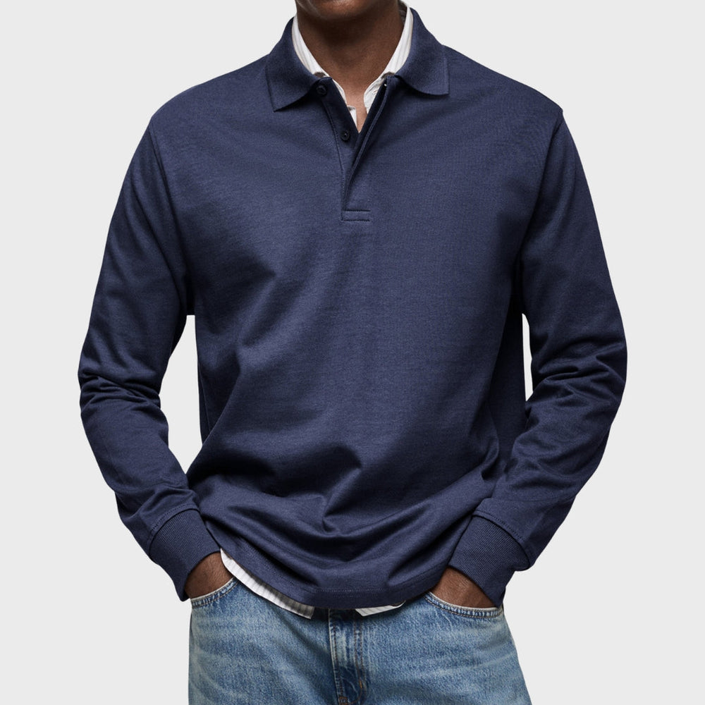 Eduardo - Polo de Luxo de Mangas Compridas
