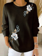 Meyla | Camisola de Malha com Detalhes Florais