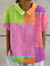 Zara - Camisa Colorida em Patchwork