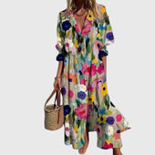 Zélia - Robe Maxi Bohémienne Elegante