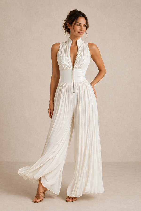Núria | Macacão Elegante Plissado