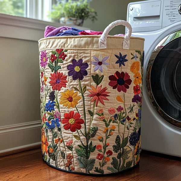 Floração Luminosa | Cesto de Roupa Feito à Mão