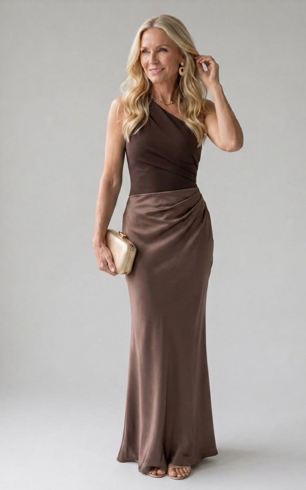 Helena | Vestido Comprido de Um Ombro