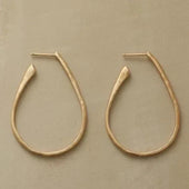 Vintage-Ohrringe in Gold