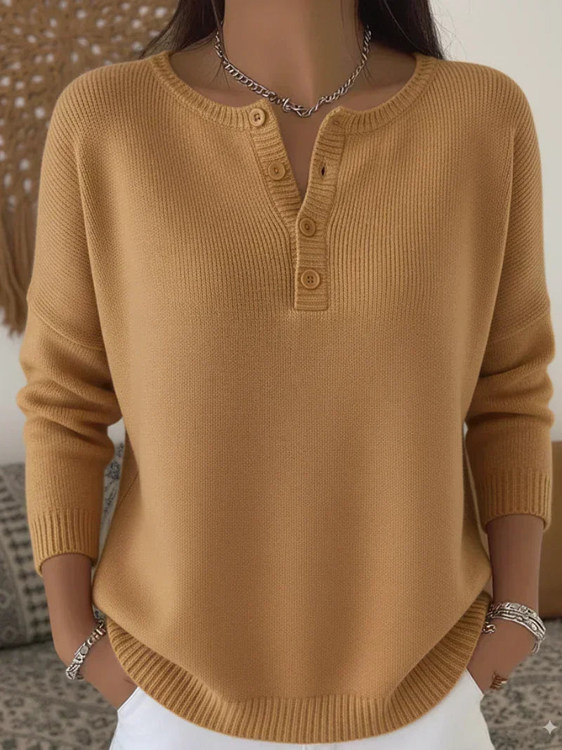 Brites | Camisola de Malha com Botões Henley