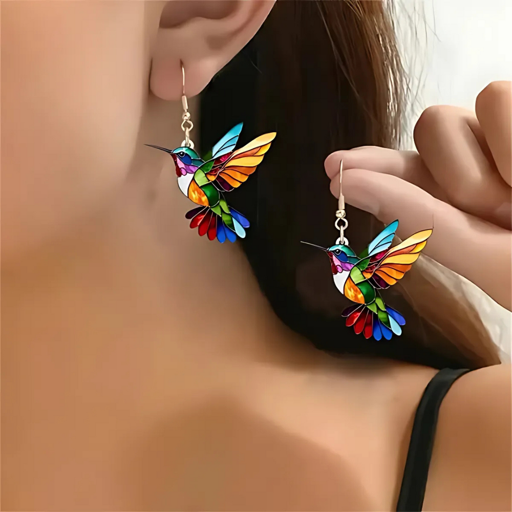 Agostinha | Conjunto Colar e Brincos Colibri