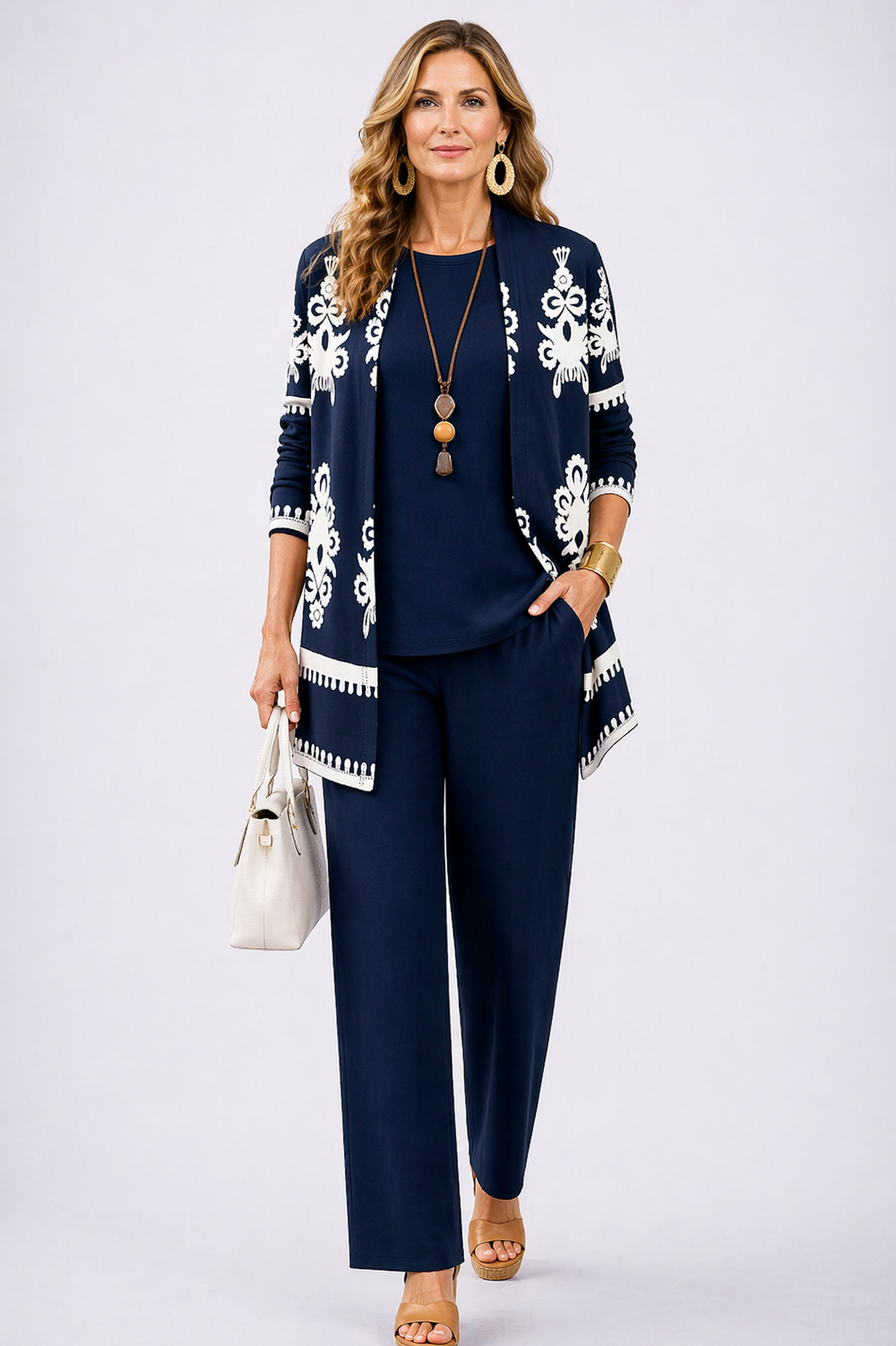 Carolina | Conjunto Elegante de Três Peças