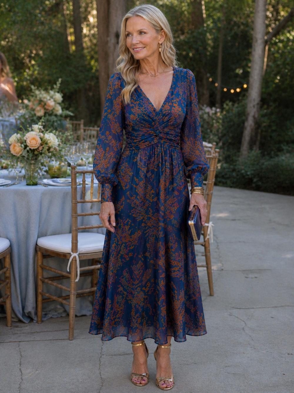 Íris | Vestido Midi com Torção na Cintura