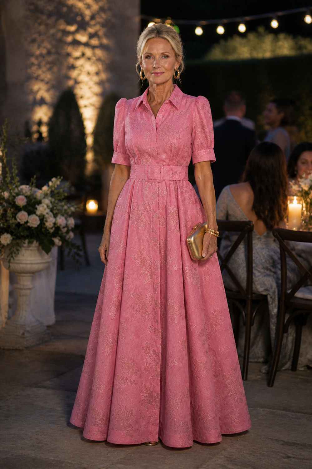 Rosário | Vestido Comprido Floral com Cinto
