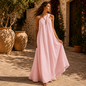 VERA – Vestido Maxi Cruzado para Mulher