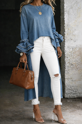 Vânia - Ležerna traper bluza