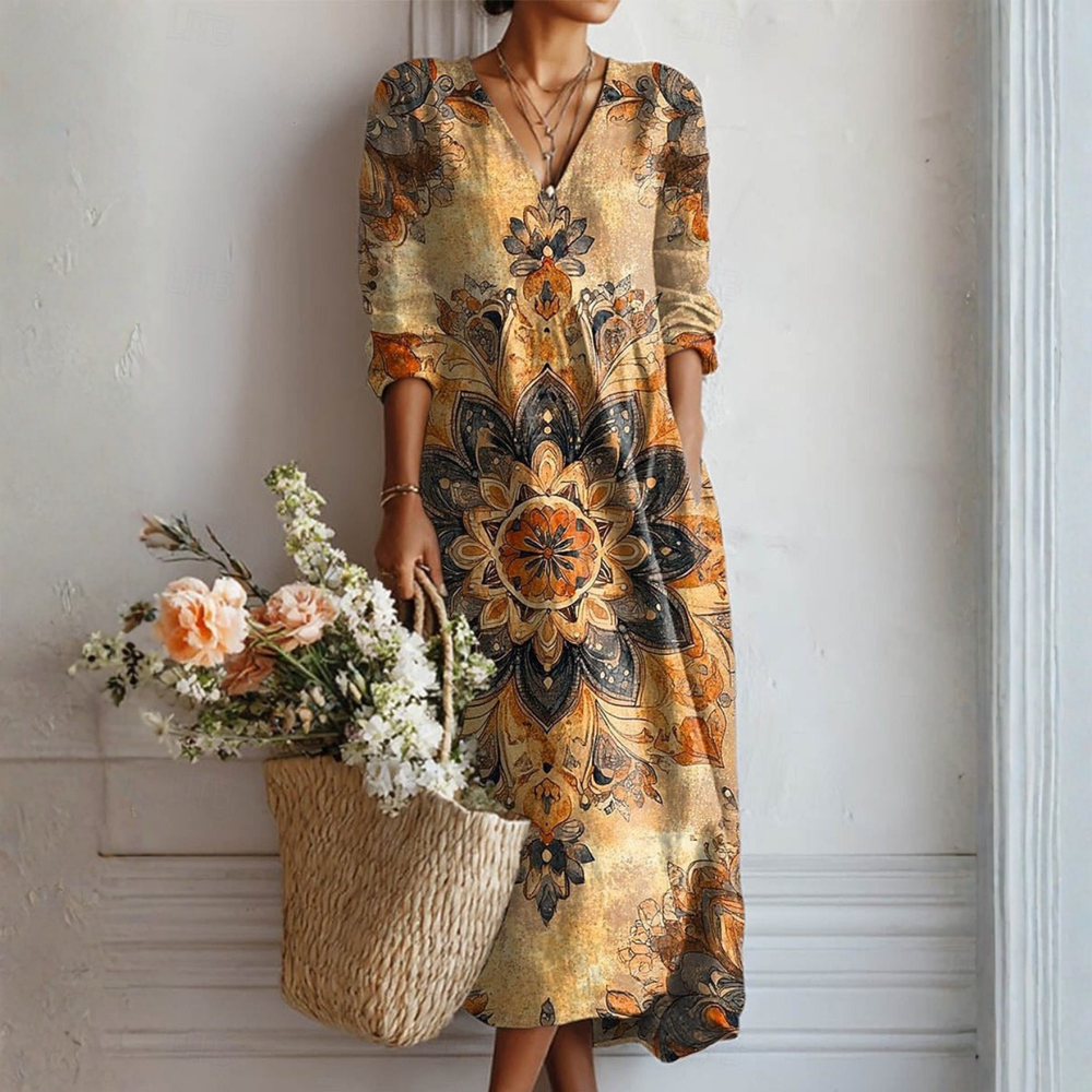 Diana – Cvetlična obleka naravne elegance
