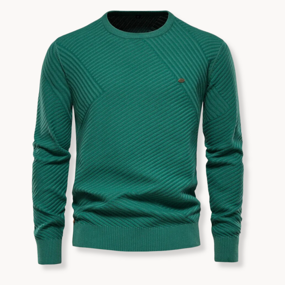 Miguel - Pullover Gola Redonda Canelado