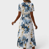 Denise | Vestido Midi Floral Traçado