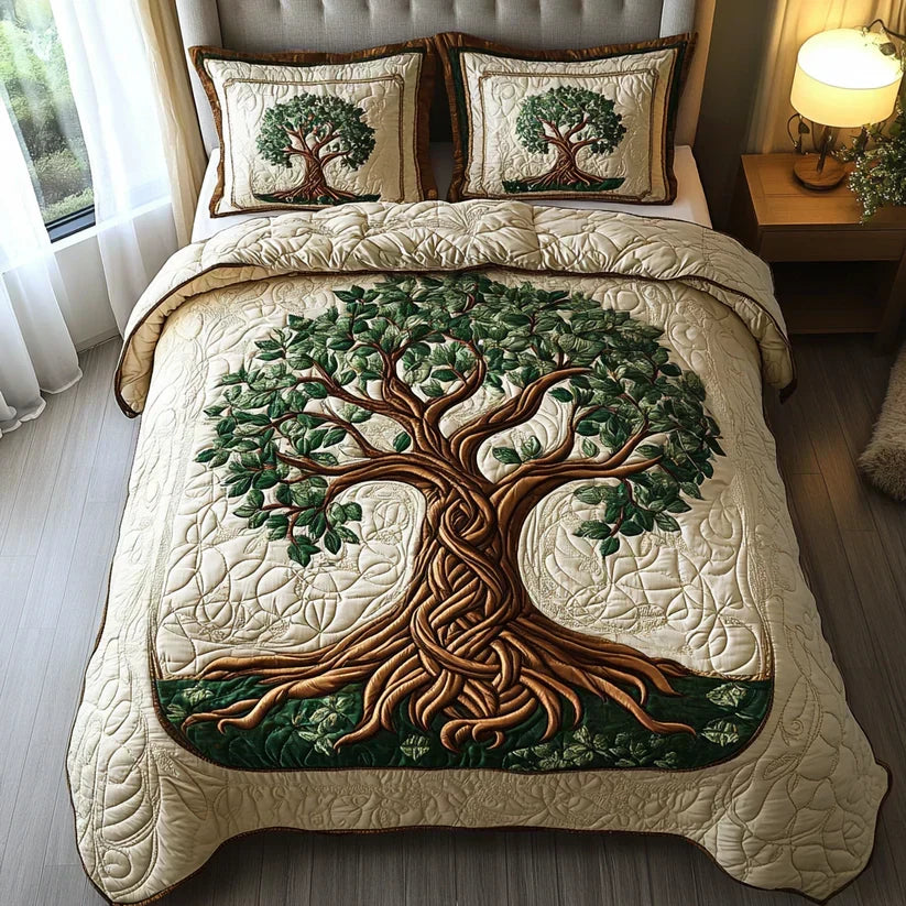 Conjunto de Cama 3 Peças Árvore da Vida