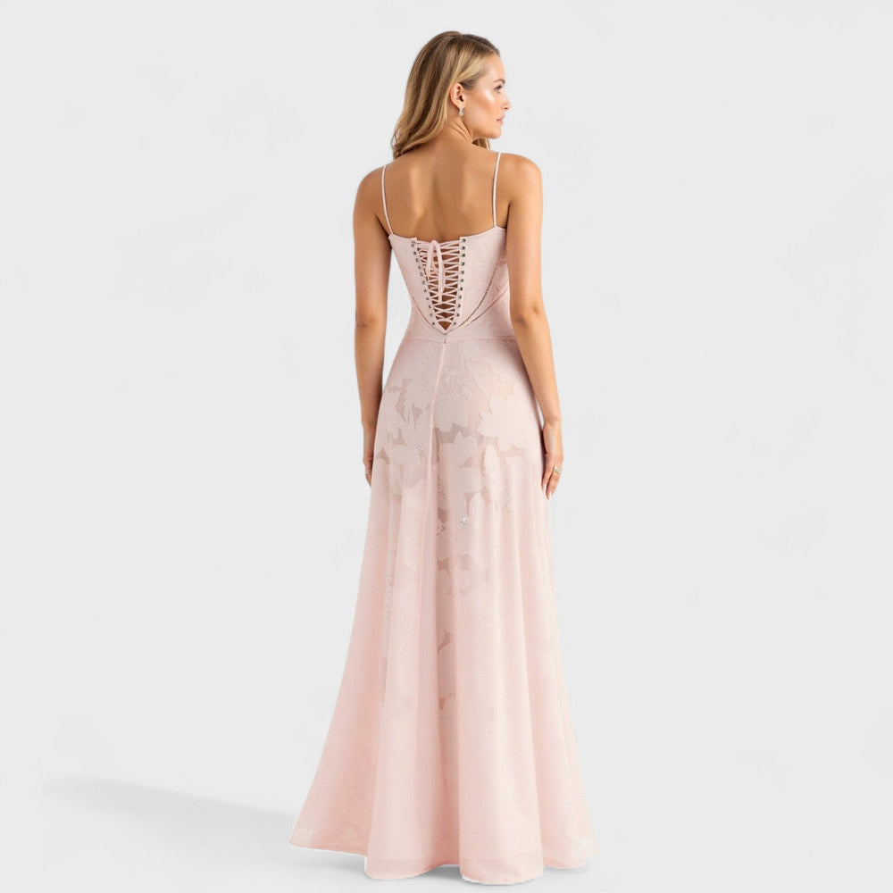 Verona - Vestido maxi em renda floral