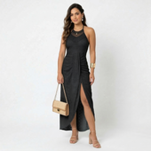 Valentina - Vestido Midi com Decote Transpassado