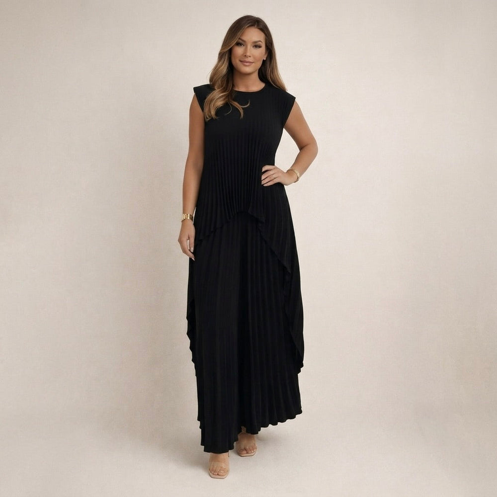 Aldina - Conjunto Elegante com Plissados