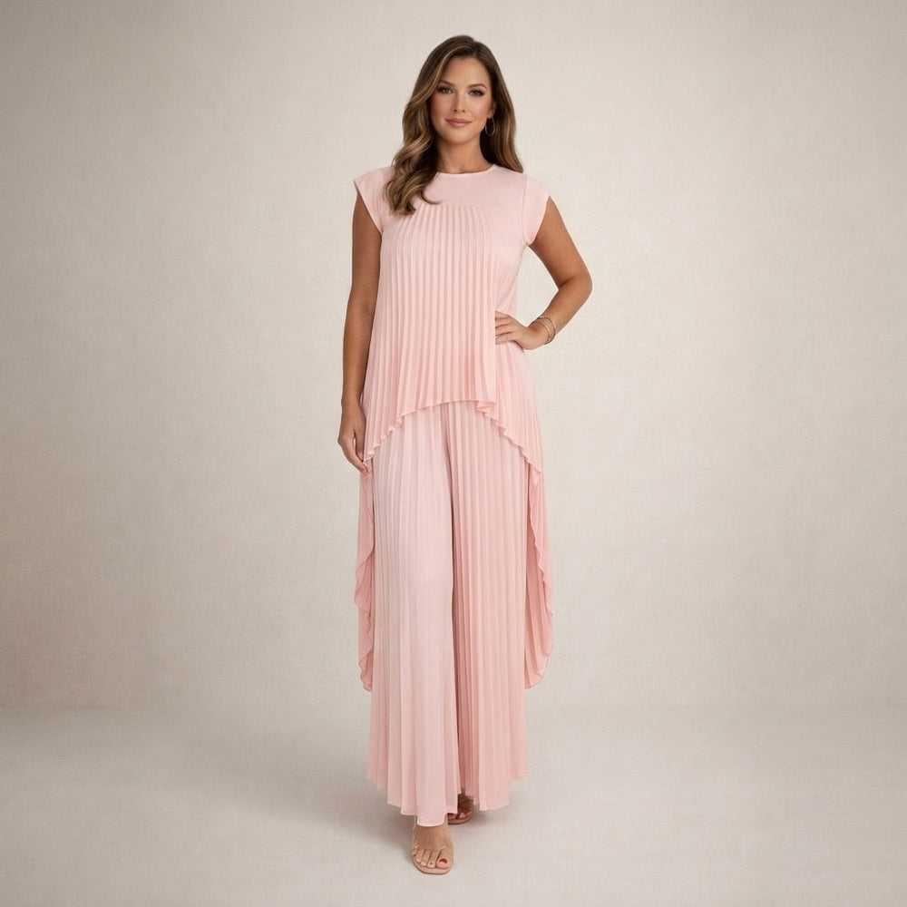 Aldina - Conjunto Elegante com Plissados