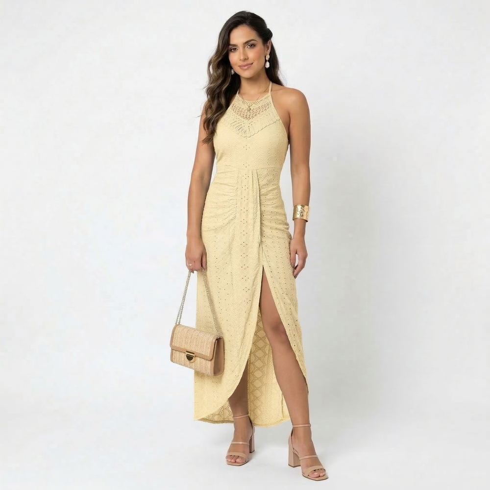 Valentina - Vestido Midi com Decote Transpassado