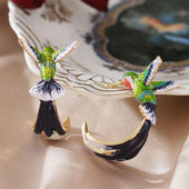 Ester | Brincos Colibri Verde