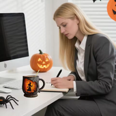 Caneca Bruxa de Halloween 3D