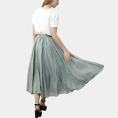 Saia Elegante de Cintura Alta