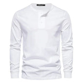 Camisa Henley - Mistura Suave Respirável