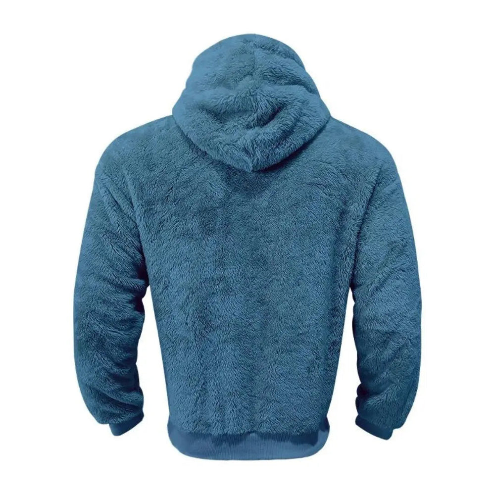 Hoodie - Mistura de Fleece com Capuz