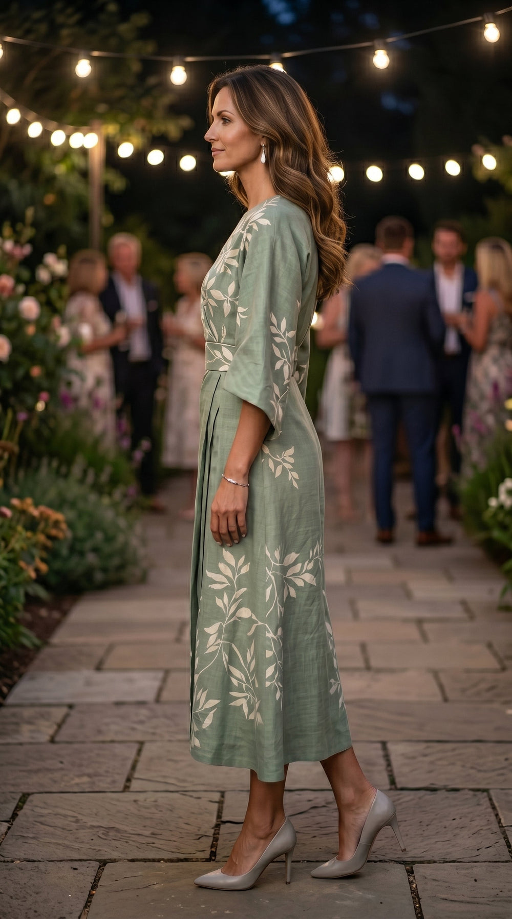 Eva | Vestido Floral de Cintura Subida