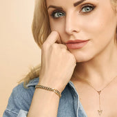 Kubanisches Armband Estate | Gold