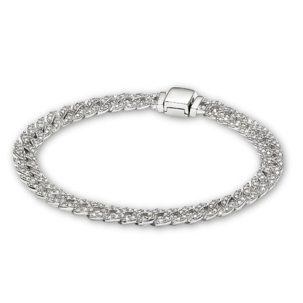 Kubanisches Armband Pavé | Gold