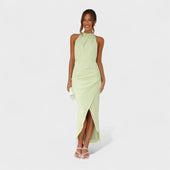 Camila - Vestido comprido com pregas