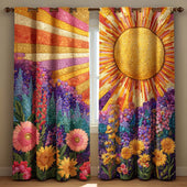 Cortinado Acolchoado Amanhecer de Lavanda