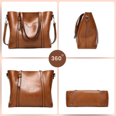 Felismina | Mala Tote de Ombro com Bolso Frontal