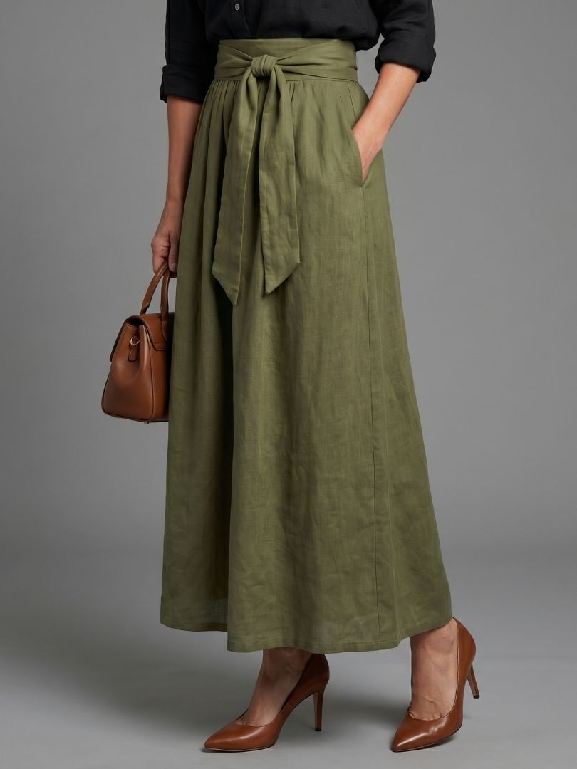 Josefina | Conjunto Blusa e Saia Midi Elegante