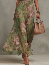 Ana - Vestido maxi plissado