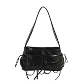 Lakovaná hladká crossbody kabelka