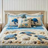 Conjunto de Cama 3 Peças Ondas do Oceano