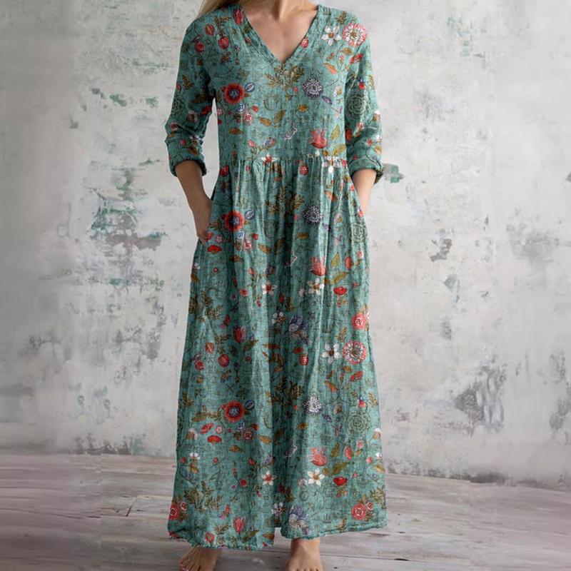 Olívia - Vestido Floral de Verão