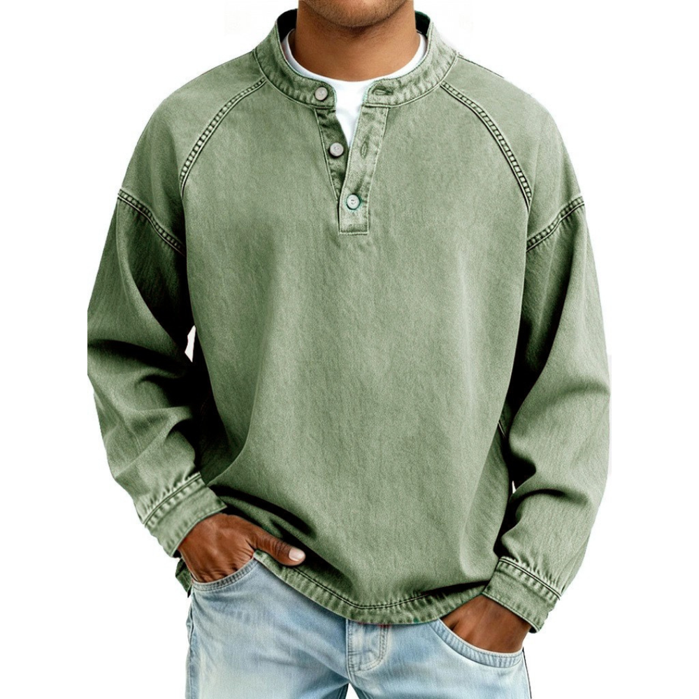 Sandro - Camisa Henley Vintage