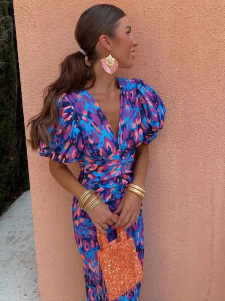 Lília | Vestido Midi Plissado